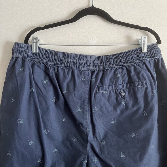 Charleston Threads Men XXL Navy Blue Golf Design Elastic Drawstring Waist Shorts - Picture 6 of 11